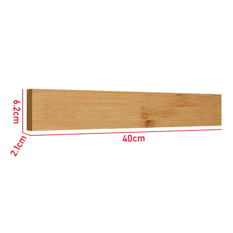 Elegant Bamboo Magnetic Knife Holder™