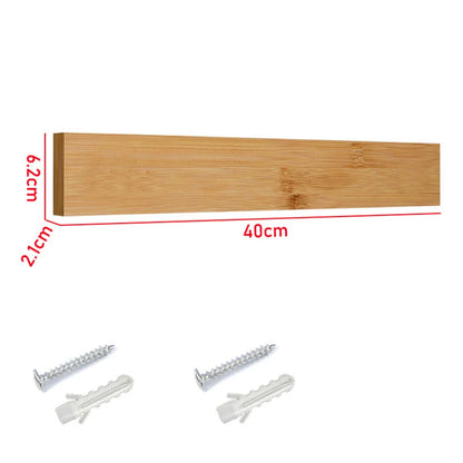 Elegant Bamboo Magnetic Knife Holder™