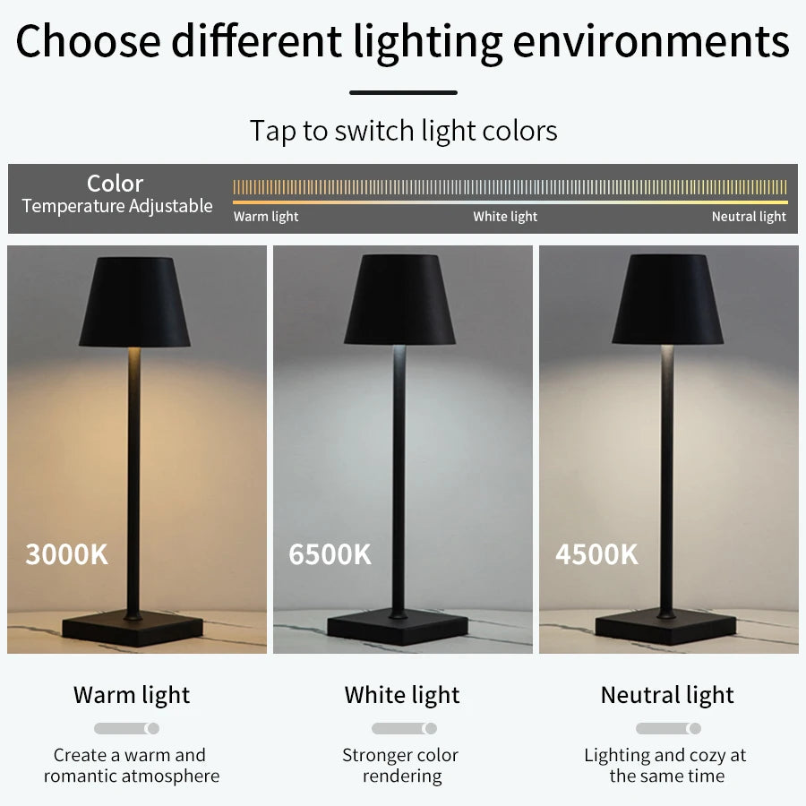 Sleek Dimmable Touch Table Lamp™