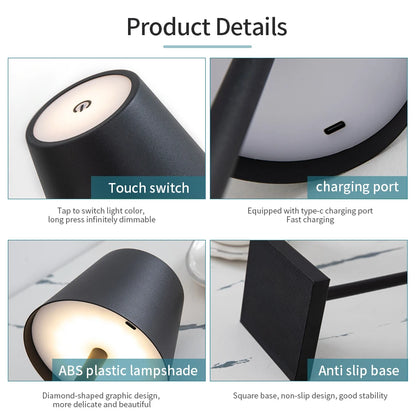 Sleek Dimmable Touch Table Lamp™